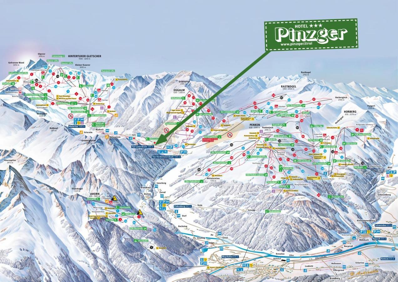 Hotel Pinzger Тукс Екстериор снимка